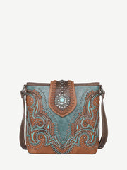 Montana West Laser Cut-out Buckle Concealed Carry Crossbody Bag Set - Montana West World