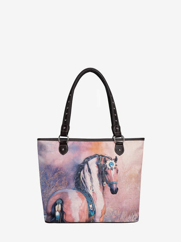 Montana West Horse Canvas Tote Bag - Montana West World