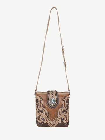 Montana West Laser Cut-out Buckle Concealed Carry Crossbody - Montana West World