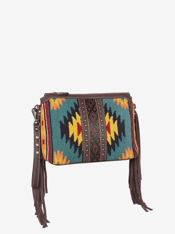 Montana West Aztec Tapestry Crossbody Clutch Wristlet - Montana West World