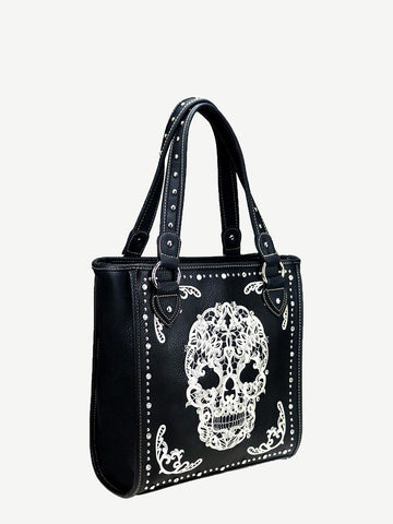 Montana West Sugar Skull Concealed Carry Tote Set - Montana West World