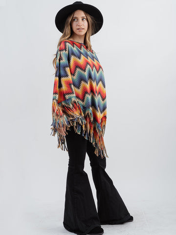 Montana West Serape Collection Poncho - Montana West World