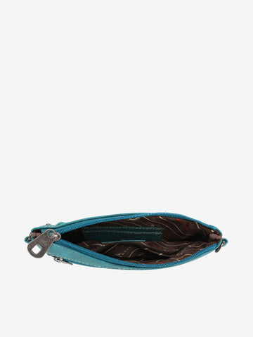 Montana West Cut-out Embroidered Feather Wristlet - Montana West World