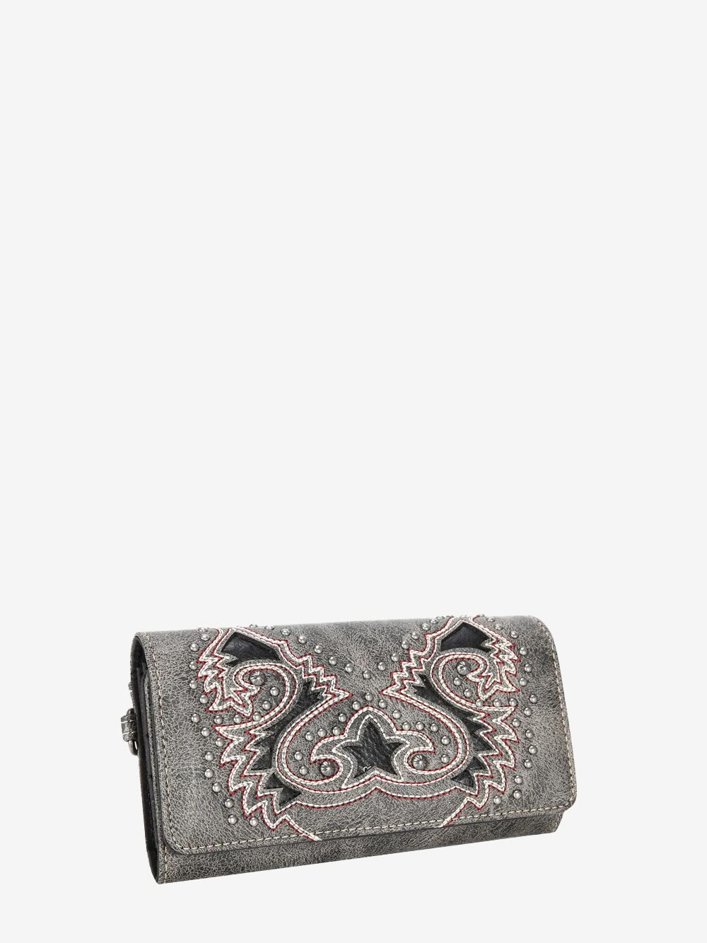 Montana West Cut Out Boot Scroll Wallet - Montana West World