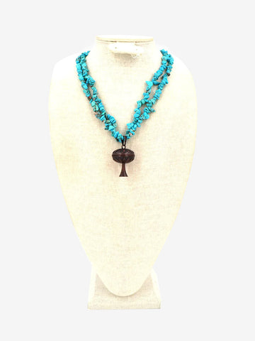 Montana West Copper Flower Concho Turquoise Necklace - Montana West World