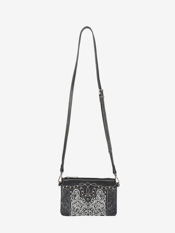 Montana West Floral Embroidered Crossbody Clutch - Montana West World