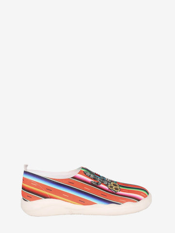 Montana West Serape Floral Print Slip On Sneaker - Montana West World