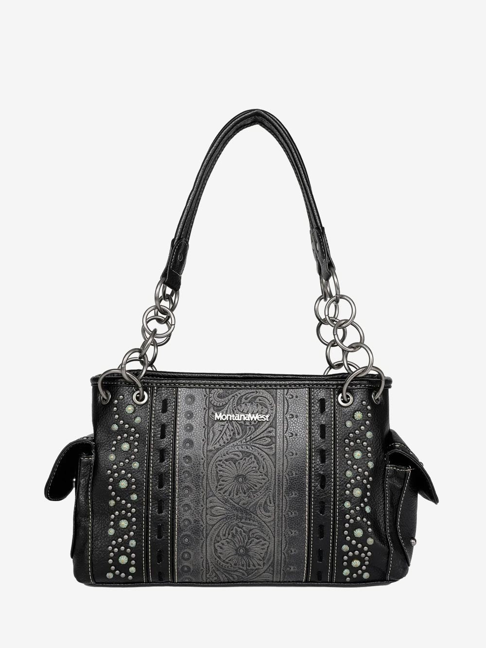 Montana West Floral Embossed Concealed Carry Satchel - Montana West World