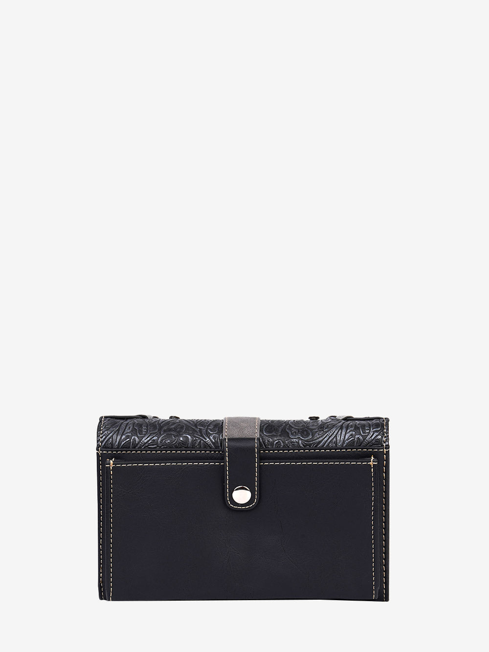 Montana West Floral Embroidered Buckle Crossbody Wallet - Montana West World