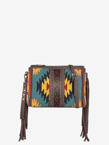 Montana West Aztec Tapestry Crossbody Clutch Wristlet - Montana West World