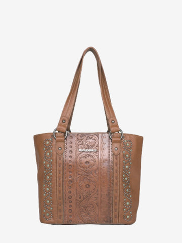 Montana West Floral Embossed Concealed Carry Tote - Montana West World