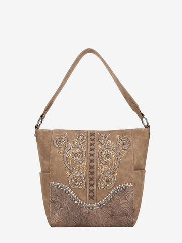 Montana West Floral Embroidered Concealed Carry Hobo - Montana West World