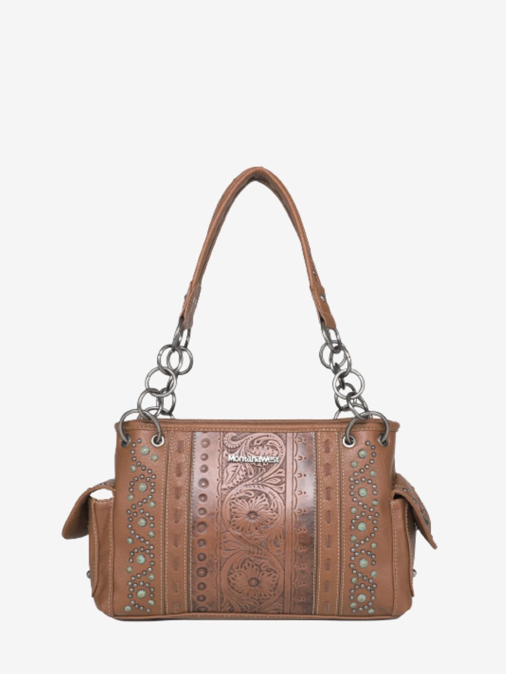 Montana West Floral Embossed Concealed Carry Satchel - Montana West World