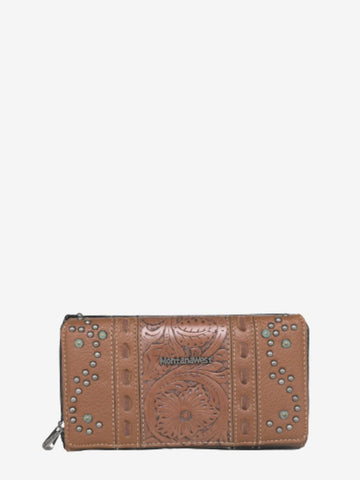 Montana West Vintage Floral Embossed Wallet - Montana West World