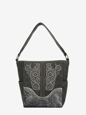 Montana West Floral Embroidered Concealed Carry Hobo - Montana West World