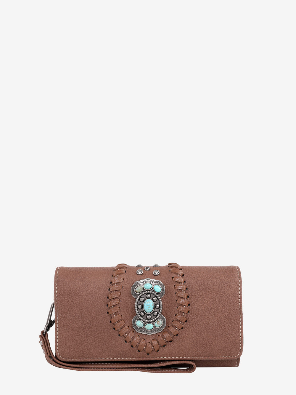 Montana West Whipstitch Concho Wallet - Montana West World