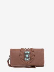 Montana West Whipstitch Concho Wallet - Montana West World