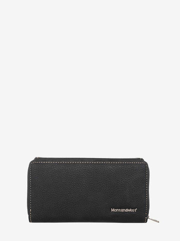 Montana West Concho Studs Whipstitch Wallet - Montana West World