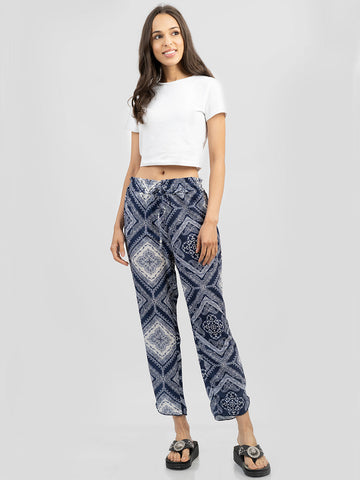 American Bling Women Aztec Tribe Print Long Pants - Montana West World