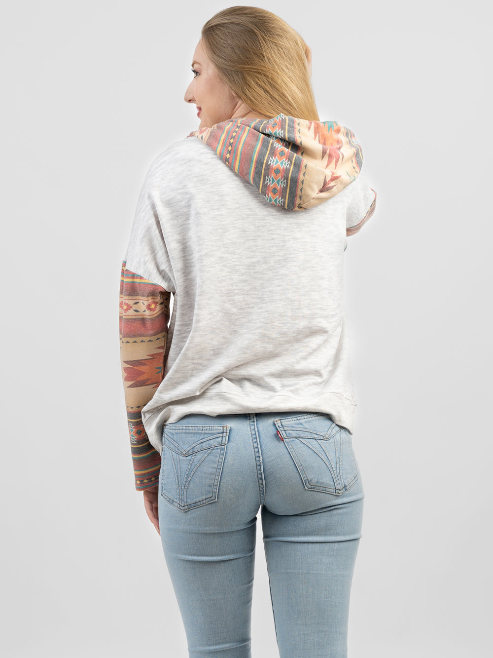American Bling Women Aztec Graphic Hoodie - Montana West World