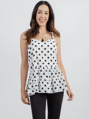 American Bling Plus Size Women Dotted Smock  Layered  Cami - Montana West World