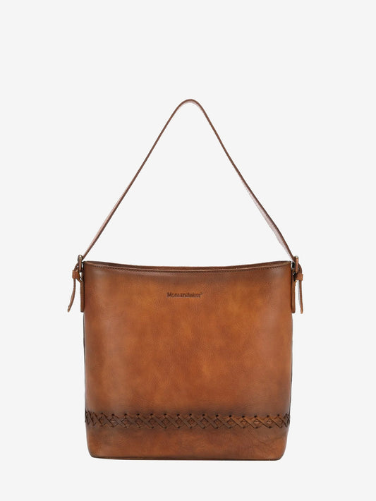 Montana West Genuine Leather Whipstitch Concealed Carry Hobo - Montana West World