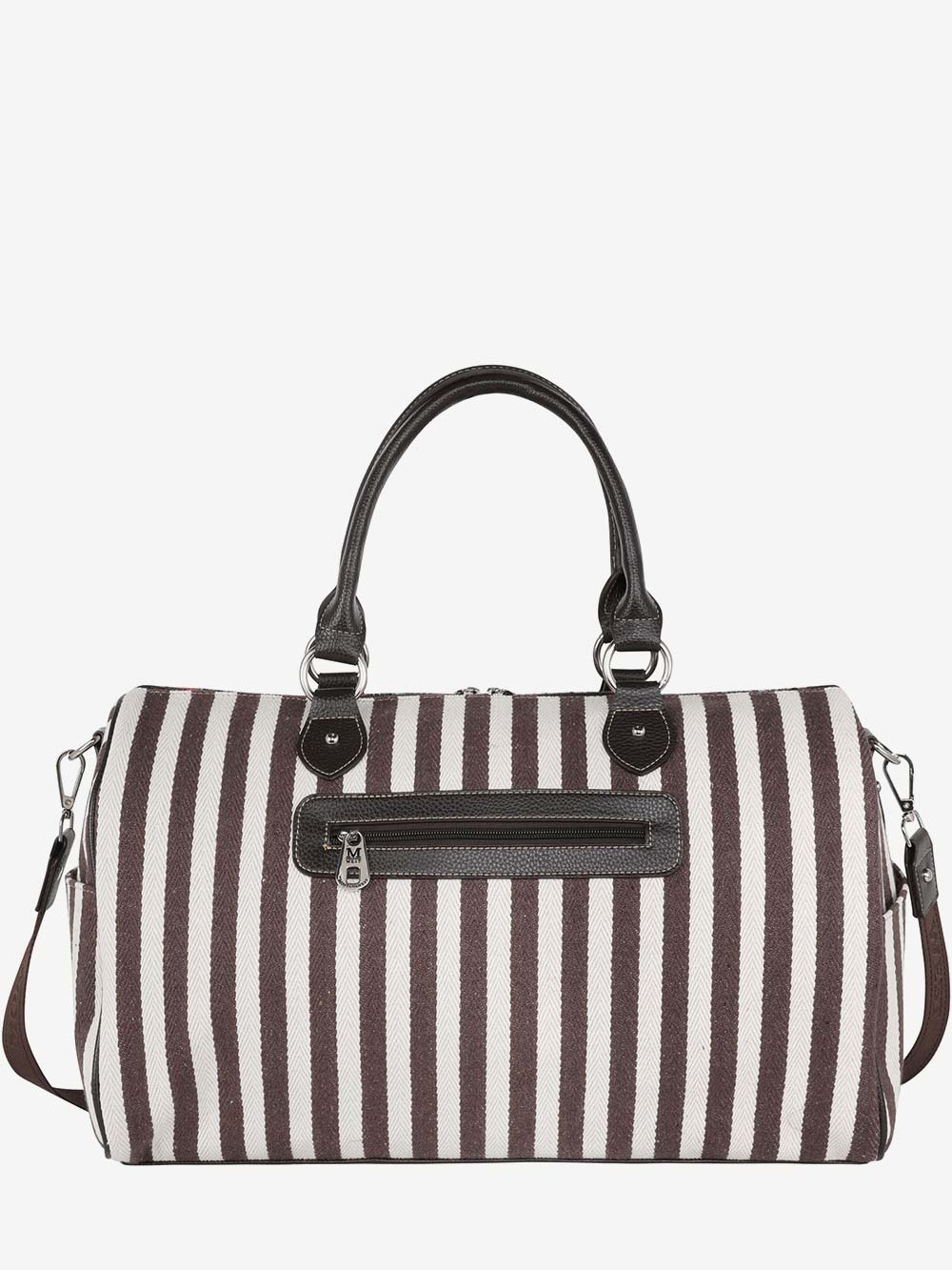 Montana West Tan Southwest Geometric Print Canvas Weekender Bag - Montana West World