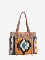 Trinity Ranch Aztec Tapestry Floral Embossed Concealed Carry Tote - Montana West World