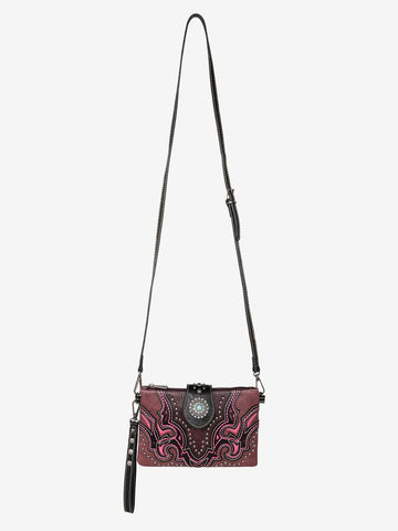 Montana West Laser Cut-out Buckle Crossbody Wristlet - Montana West World