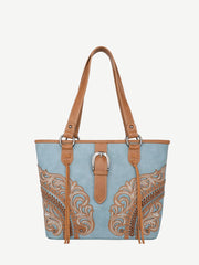 Montana West Cut-Out Floral Buckle Concealed Carry Tote - Montana West World