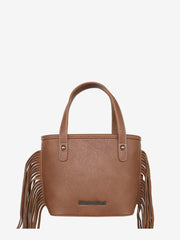 Montana West Aztec Tapestry Fringe Crossbody Mini Tote - Montana West World