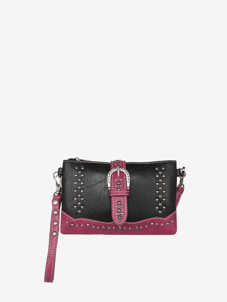 MW matte gray studded crossbody bag hotsell