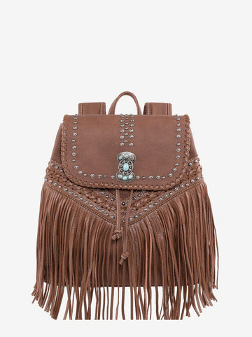 Montana West Fringe Concho Drawstring Backpack - Montana West World