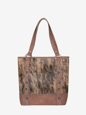 Trinity Ranch Hair-On Cowhide Concealed Carry Tote - Montana West World