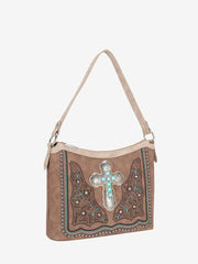 Montana West Cut-out Floral Stone Concho Concealed Carry Hobo - Montana West World