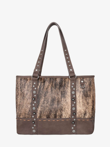 Trinity Ranch Hair-On Cowhide Collection Concealed Carry Tote - Montana West World