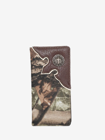 Montana West Camo Print Checkbook Cover Wallet - Montana West World