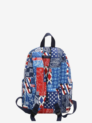 Montana West Patriotic Patchwork Backpack - Montana West World