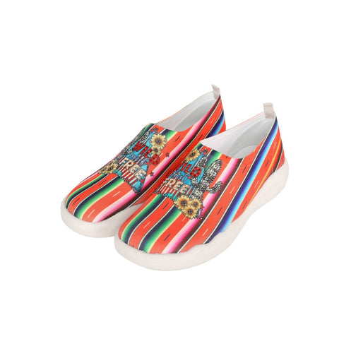 Montana West Serape Floral Print Slip On Sneaker - Montana West World