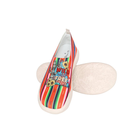 Montana West Serape Floral Print Slip On Sneaker - Montana West World