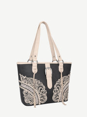 Montana West Cut-Out Floral Buckle Concealed Carry Tote - Montana West World