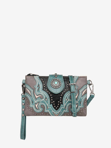 Montana West Laser Cut-out Buckle Crossbody Wristlet - Montana West World