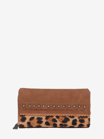 Trinity Ranch Hair-On Studded Women Wallet - Montana West World