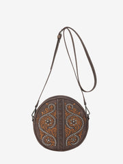 Montana West Floral Embroidered Crossbody Circle Bag - Montana West World