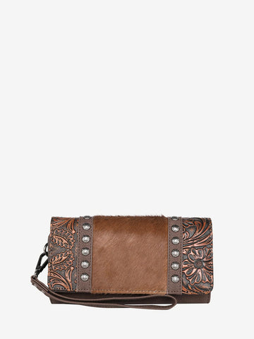 Trinity Ranch Floral Embossed Graphic Wallet - Montana West World