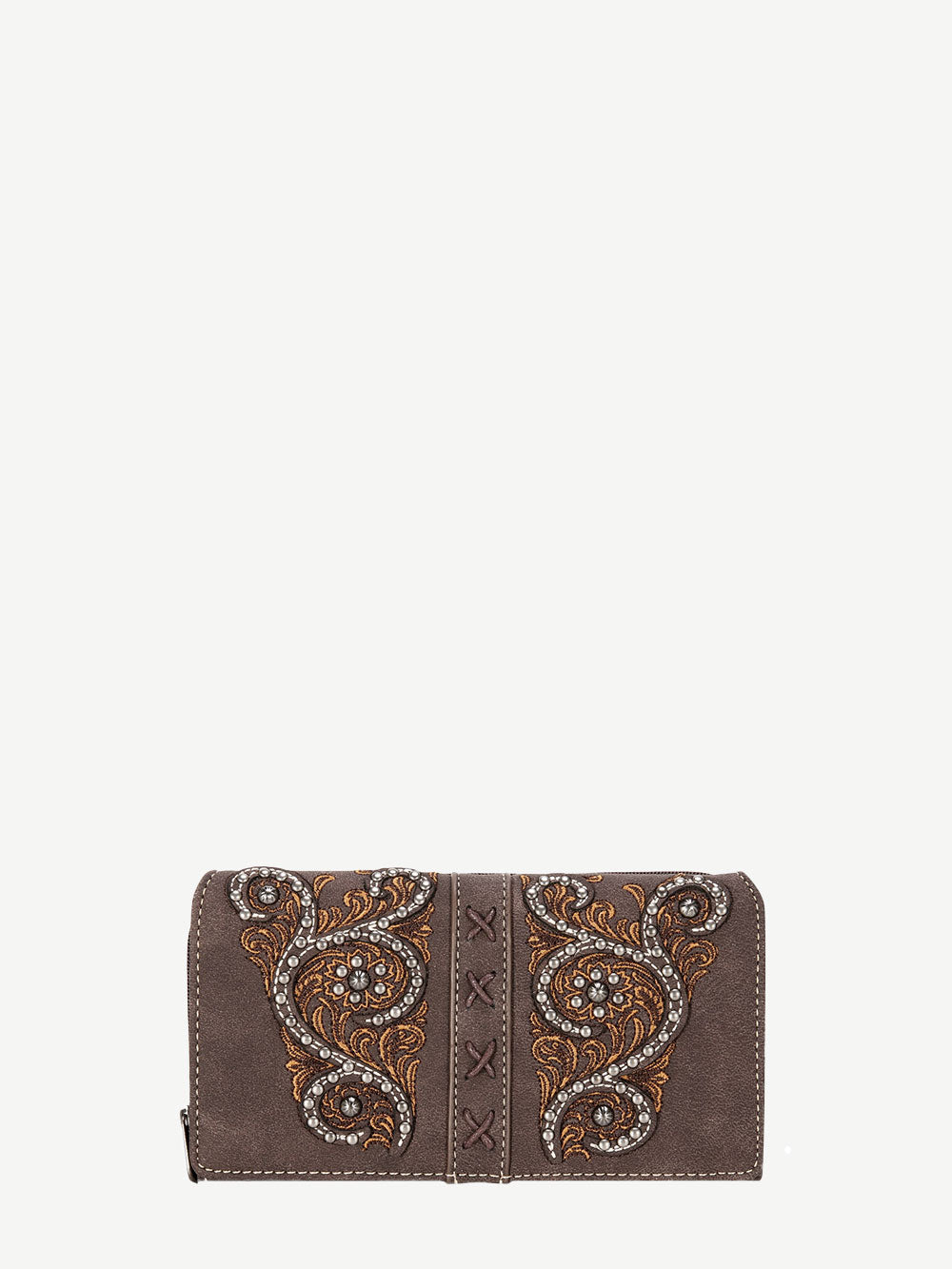 Montana West Floral Embroidered Wallet - Montana West World