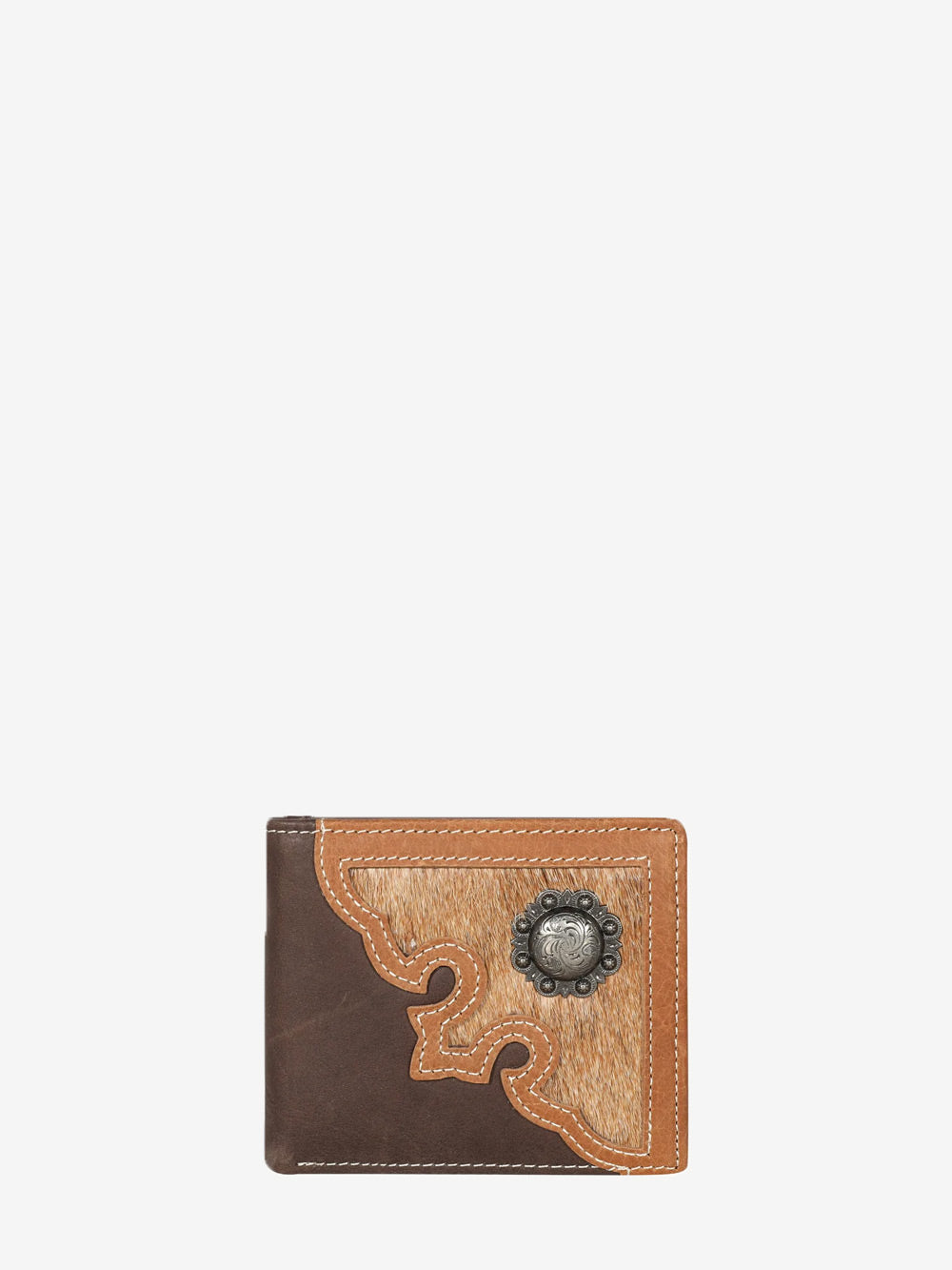 Montana West Genuine Hair-On Leather Men's Wallet - Montana West World
