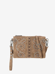 Montana West Floral Embroidered Crossbody Clutch - Montana West World