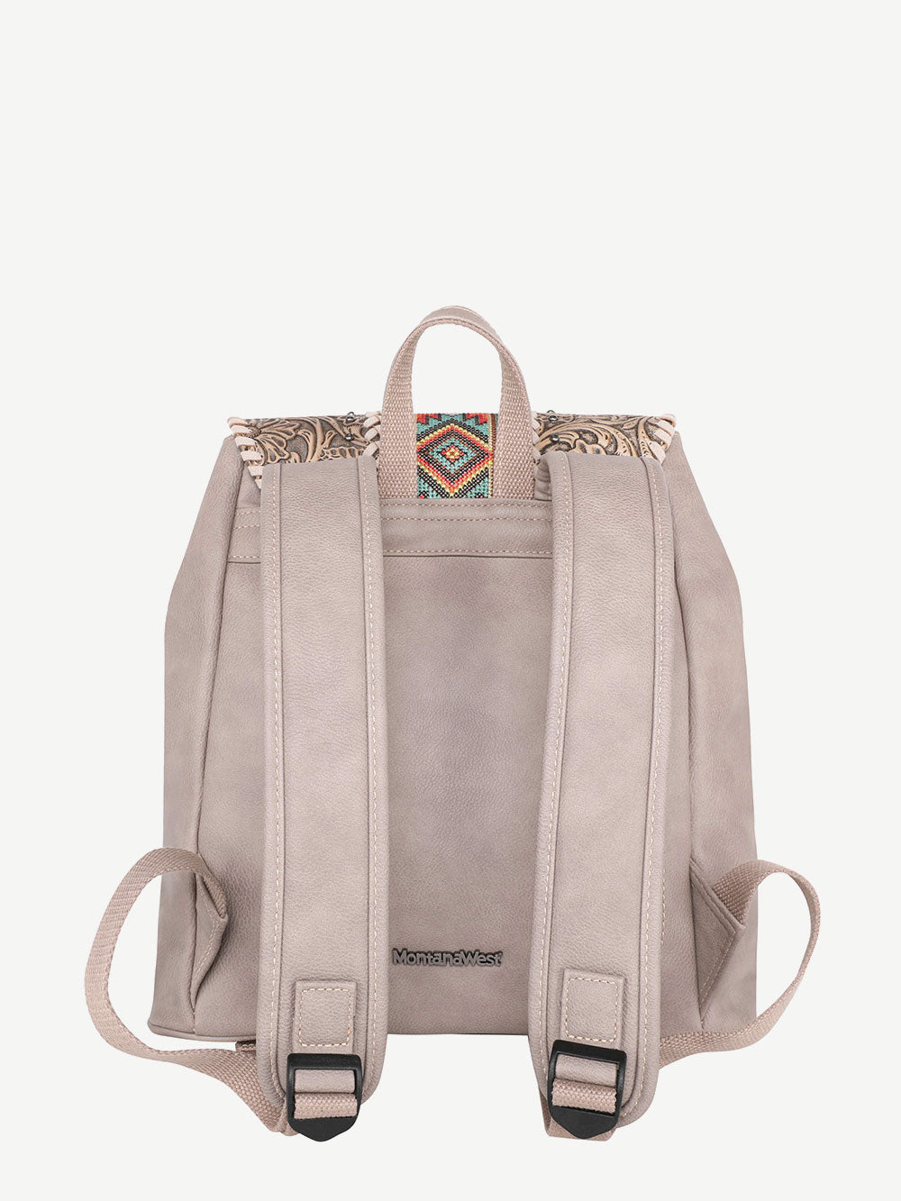 Floral Embroidered Backpack For Women