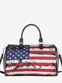 Montana West American Flag Canvas Weekender Bag - Montana West World